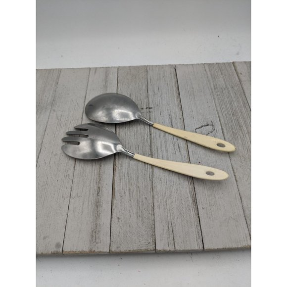 Casualware Serving Set Imperial USA 1971 TK Co Stainless w Coated Handle Veggies - Picture 4 of 6